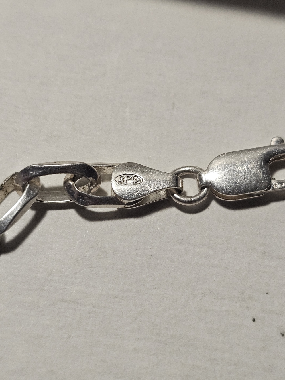 Sterling Silver 925 Italy Link Bracelet - Classic Chain - Picture 2 of 4